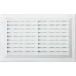 None Fixed Louvre Vent - 229 X 152mm - White Plastic
