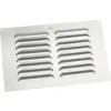 None Fixed Louvre Vent - 229 X 152mm - Silver Aluminium