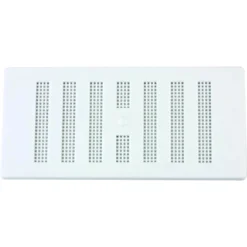 None Adjustable Louvred Vent - 152 X 76mm - White Plastic
