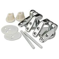 None Toilet Seat Hinges - Brass