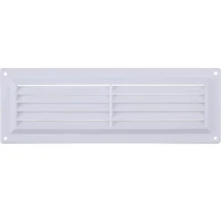 None Gas Vent - 229 X 76mm - White Plastic