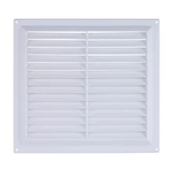 None Gas Louvred Vent - 229 X 229mm - White Plastic