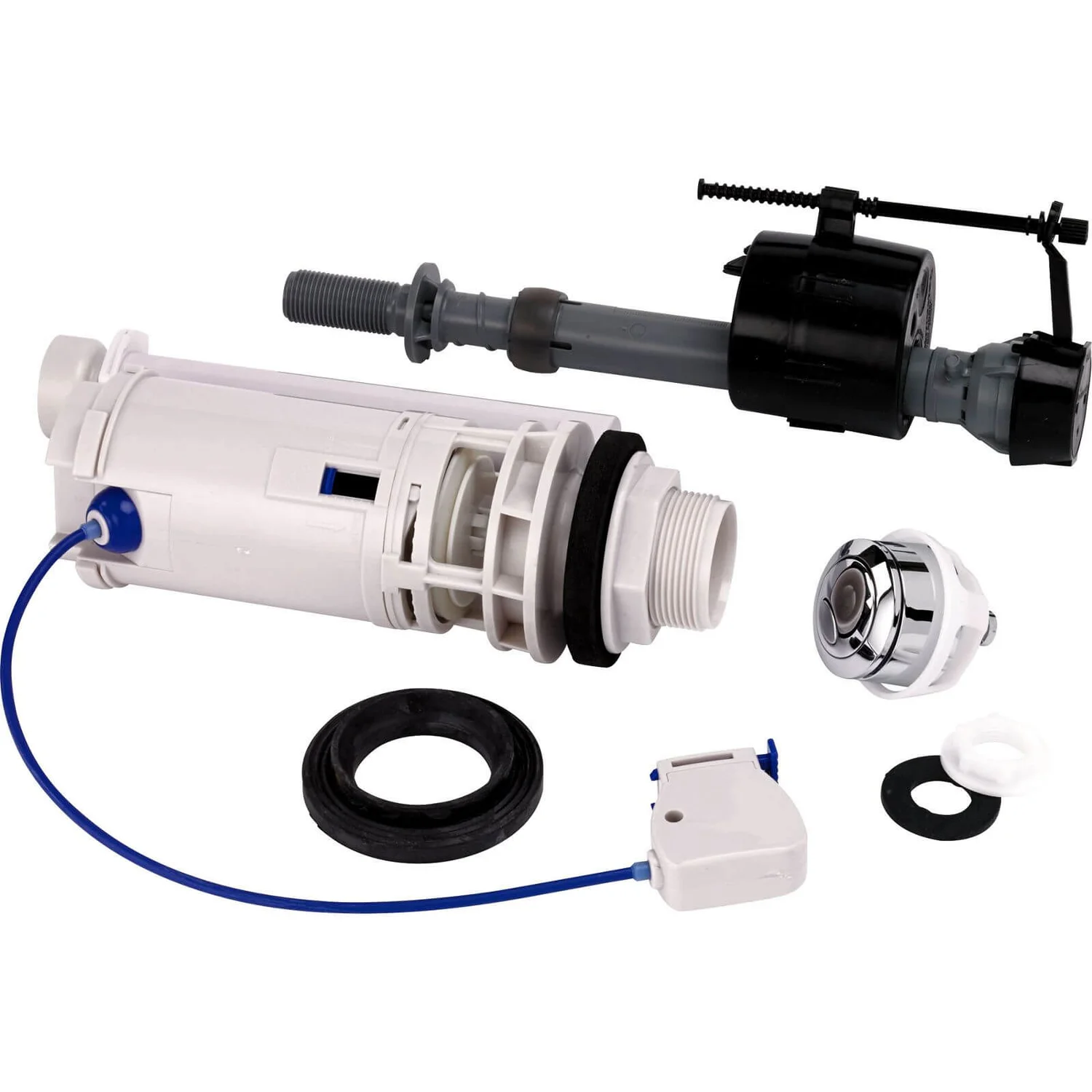 Fluidmaster Button Cable Dual Flush Valve & Bottom Entry Fill Valve 3 Fluidmaster Button Cable Dual Flush Valve & Bottom Entry Fill Valve