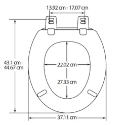 Bemis Stockton Ultra-Fix Top Fix Toilet Seat - White -Triton None Store 12821243 4324833195656787
