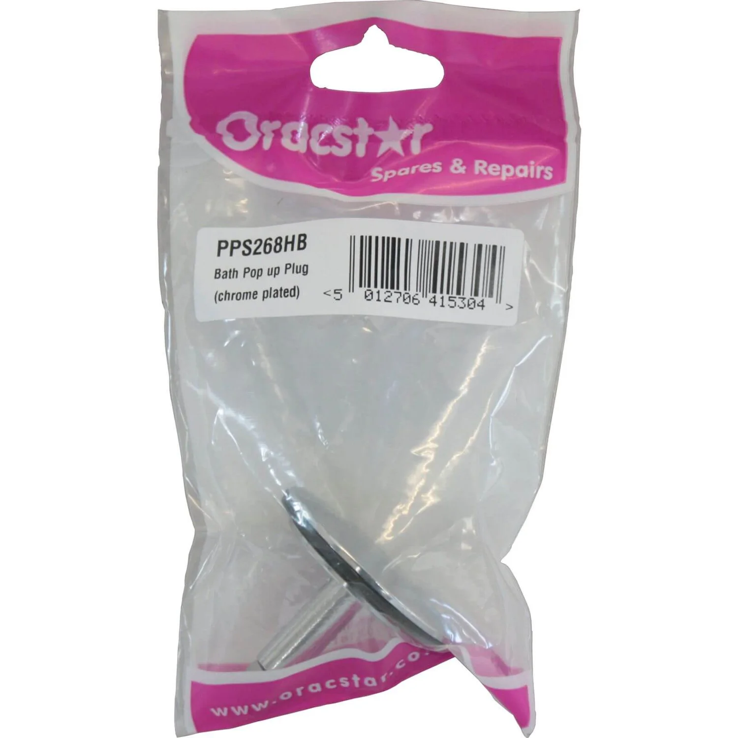 None Oracstar Bath Pop Up Plug - Chrome Plated 4 None Oracstar Bath Pop Up Plug - Chrome Plated - Image 2