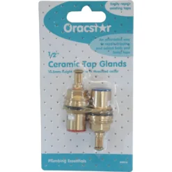 None Oracstar 1/2 Inch Ceramic Tap Gland 10.5mm Spline -Triton None Store 12821717 8934832956771959