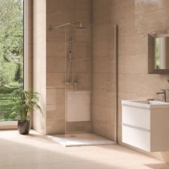 Aqualux Wet Room Shower Panel Glass - 900 X 2000mm