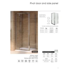 Aqualux Pivot Door Shower Enclosure - 800 X 800mm -Triton None Store 12821876 1454833201825714
