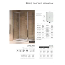 Aqualux Sliding Door Shower Enclosure - 1400 X 800mm -Triton None Store 12821894 1414833202735956