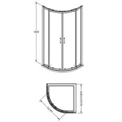 Balterley 900mm Quadrant Shower Enclosure Package (5mm Glass) -Triton None Store 12823178 1904845791403354