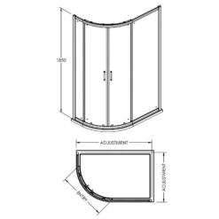 Balterley 1200 X 800mm Left Hand Shower Enclosure Package -Triton None Store 12823184 2134845791569173