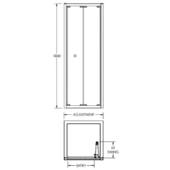 Balterley Bi-Fold Shower Enclosure Package - 760mm -Triton None Store 12823291 3644845792202254