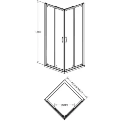 Balterley 800mm Corner Entry Shower Enclosure Package -Triton None Store 12823300 1654845792692310