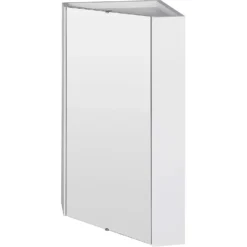 Balterley Orbit Corner Mirror Cabinet - Gloss White