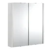 Balterley Bianca 600mmmm Mirror Cabinet - Gloss White 2 Balterley Bianca 600mmmm Mirror Cabinet - Gloss White -Triton None Store 12823774 1704831916640834