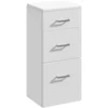 Balterley Orbit 350x330mm 3 Drawer Unit - Gloss White -Triton None Store 12823930 1614847466659766