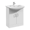 Balterley Orbit 650mm Freestanding Unit With Basin 2 - Gloss White -Triton None Store 12824090 3014831915847901