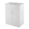 Balterley Bianca 600mm Freestanding Unit With Basin 1 - Gloss White -Triton None Store 12824195 3204831915790904