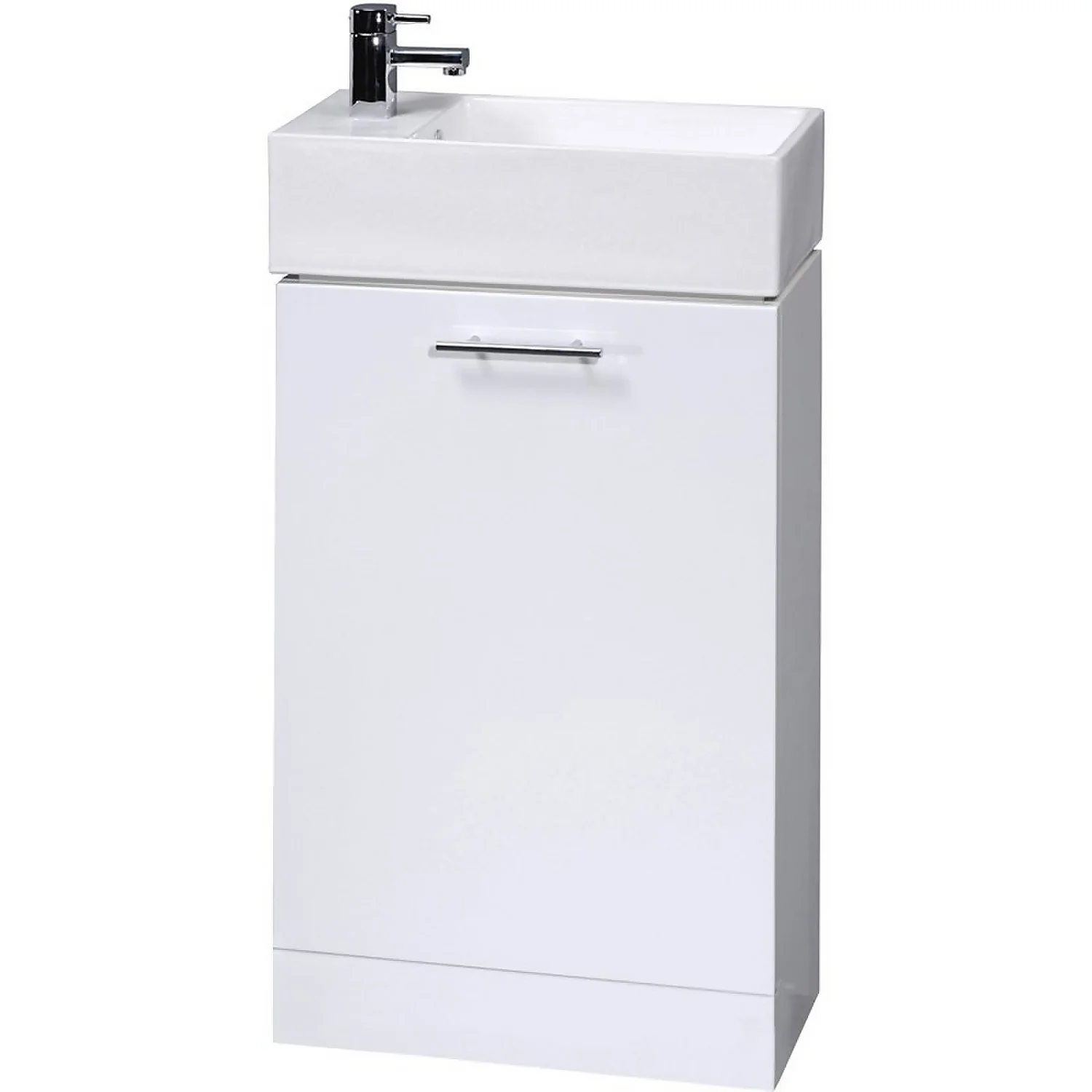 Balterley Orbit 480mm Compact Cabinet With Basin - Gloss White 3 Balterley Orbit 480mm Compact Cabinet With Basin - Gloss White