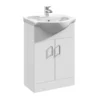 Balterley Orbit 550mm Freestanding Unit With Basin 1 - Gloss White -Triton None Store 12824200 3104831604453811