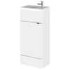 Balterley Dynamic 400mm Compact Vanity Unit With Basin - Gloss White
