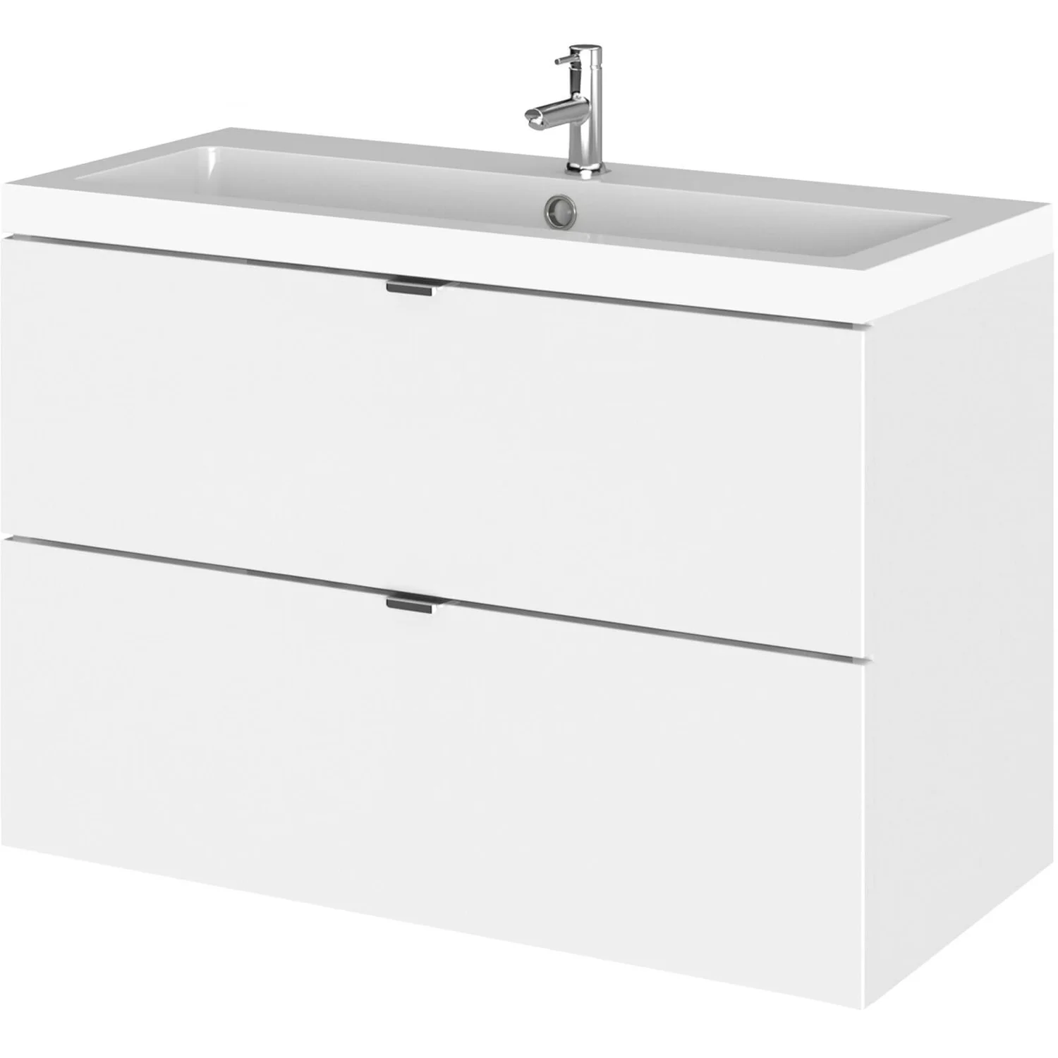 Balterley Dynamic 800mm Wall Hung Vanity Unit With Basin - Gloss White 3 Balterley Dynamic 800mm Wall Hung Vanity Unit With Basin - Gloss White
