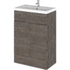 Balterley Dynamic 600mm Vanity Unit With Basin - Brown Grey Avola -Triton None Store 12824496 1754907850155619