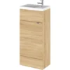 Balterley Dynamic 400mm Compact Vanity Unit With Basin - Natural Oak -Triton None Store 12824498 1744847445950739
