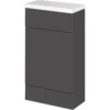 Balterley Dynamic 500mm Compact WC Unit With Top - Gloss Grey -Triton None Store 12824500 8035024494628724