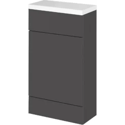 Balterley Dynamic 500mm Compact WC Unit With Top - Gloss Grey