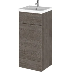 Balterley Dynamic 400mm Vanity Unit With Basin - Brown Grey Avola