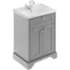 Balterley Harrington 600mm Cabinet With 1 Tap Hole Basin - Grey