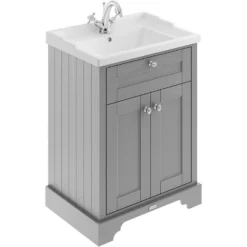 Balterley Harrington 600mm Cabinet With 1 Tap Hole Basin - Grey
