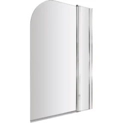 Balterley Straight Bath Screen With Fixed Panel - 6mm