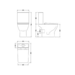 Balterley Faron Pan, Cistern And Soft Close Toilet Seat 5 Balterley Faron Pan, Cistern And Soft Close Toilet Seat -Triton None Store 12825559 1734833223814655