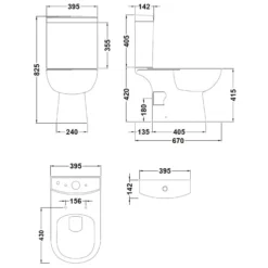 Balterley Ridley Pan, Cistern And Soft Close Toilet Seat -Triton None Store 12825570 2124833224702643