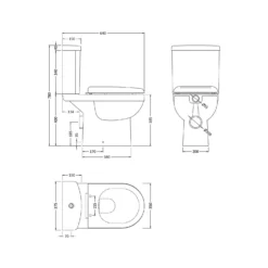 Balterley Vito Pan, Cistern And Toilet Seat -Triton None Store 12825858 9314833223145451