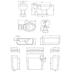 Balterley Kinston Pan, Cistern And Toilet Seat -Triton None Store 12825868 1224833224231904