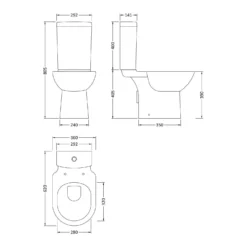 Balterley Short Projection WC Pan And Soft Close Toilet Seat 5 Balterley Short Projection WC Pan And Soft Close Toilet Seat -Triton None Store 12825873 1254833226313595