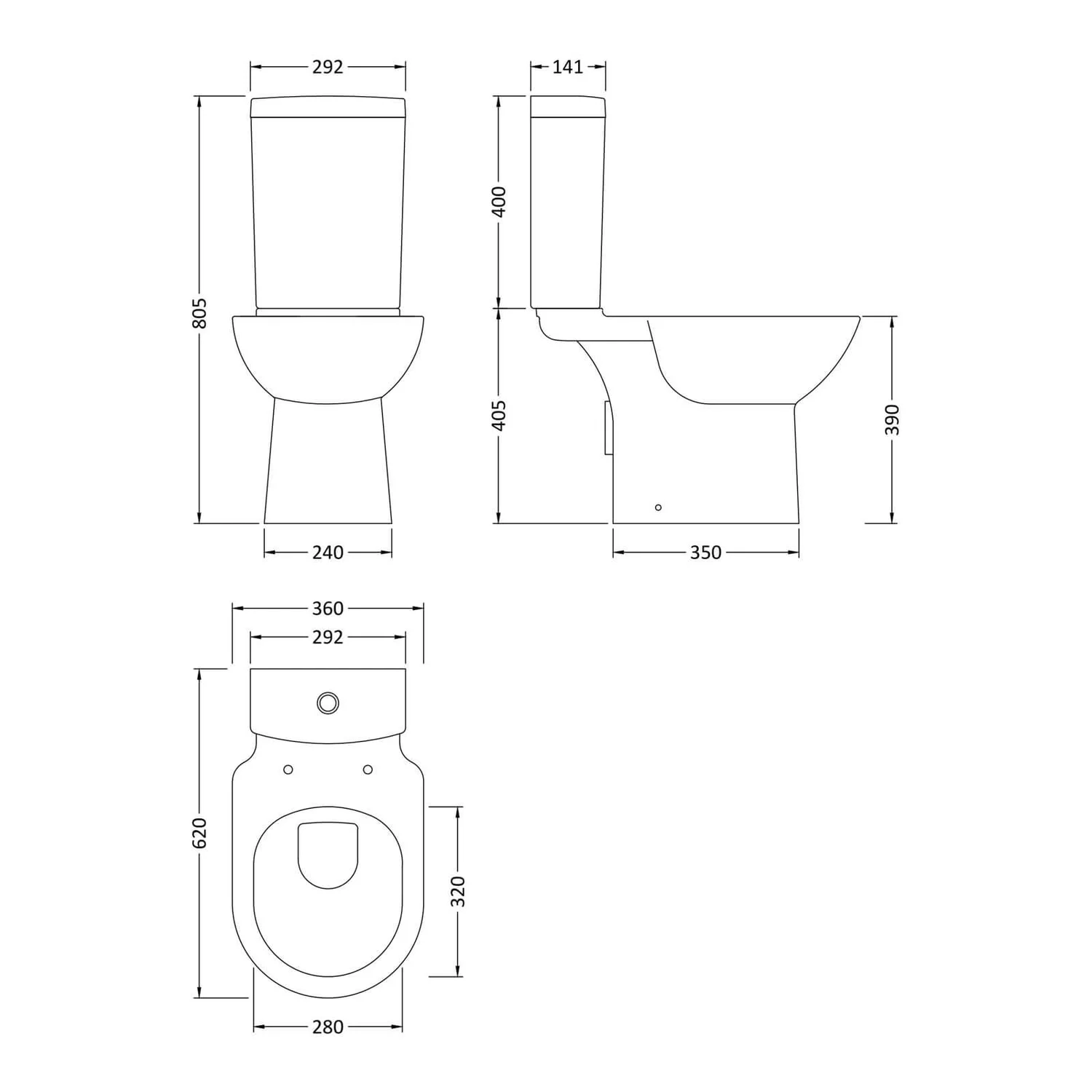 Balterley Short Projection WC Pan And Soft Close Toilet Seat 4 Balterley Short Projection WC Pan And Soft Close Toilet Seat - Image 2