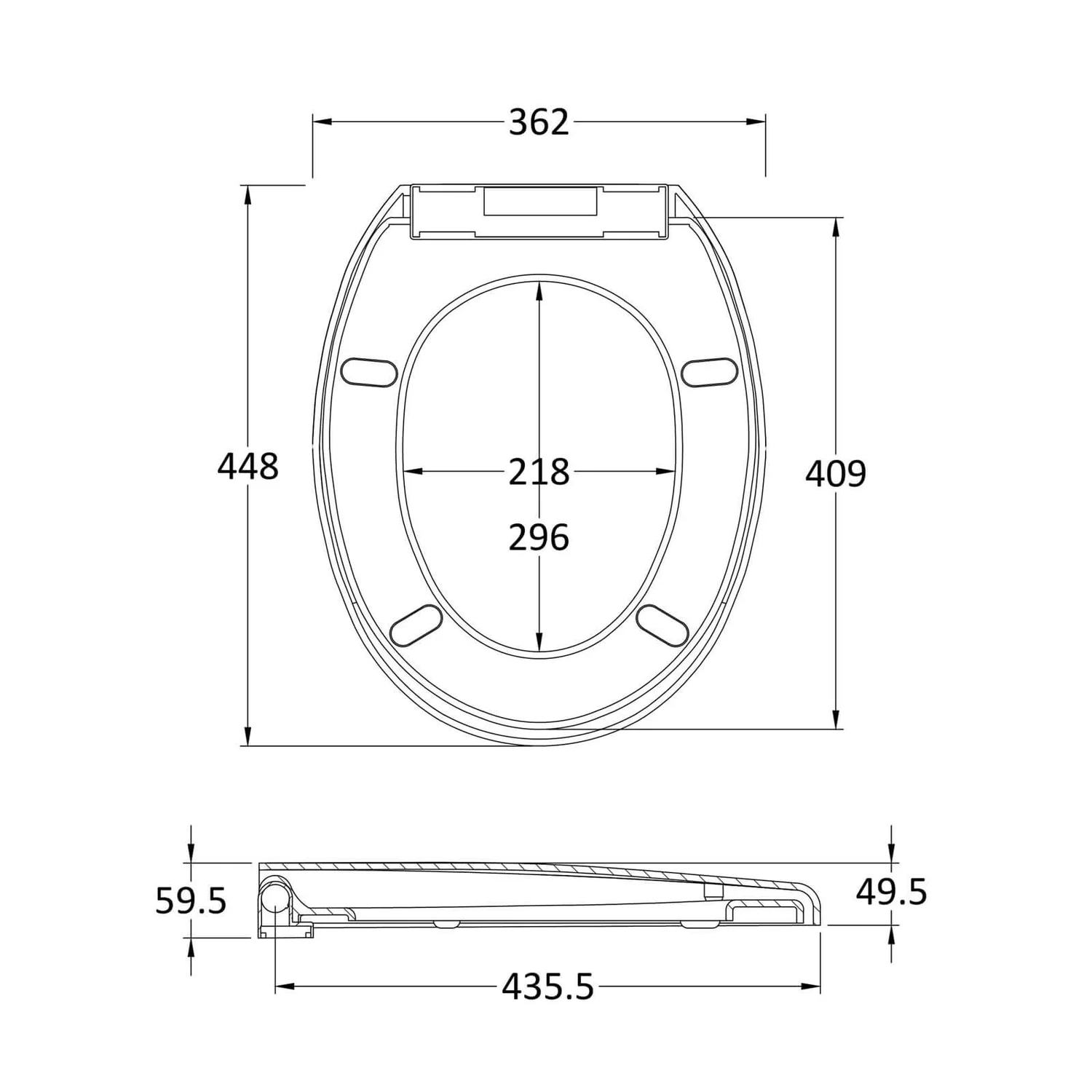 Balterley Standard Round Soft Close Toilet Seat - Top Fix - White 4 Balterley Standard Round Soft Close Toilet Seat - Top Fix - White - Image 2