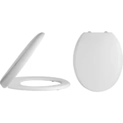 Balterley Luxury Round Soft Close Toilet Seat - White