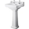 Balterley Harrington 2 Tap Hole Basin And Pedestal - 500mm -Triton None Store 12826195 2344847469657750