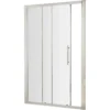 Balterley Sonic Single Sliding Shower Door - 1100mm (8mm Glass) -Triton None Store 12826224 6514847463940470