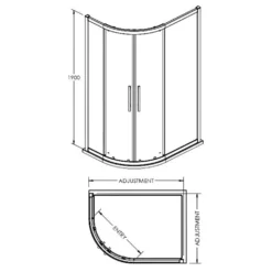 Balterley Sonic Offset Shower Quadrant - 900 X 800mm (8mm Glass) 5 Balterley Sonic Offset Shower Quadrant - 900 X 800mm (8mm Glass) -Triton None Store 12826234 6804832953975551