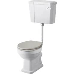 Balterley Harrington Comfort Height Low Level WC Pan, Cistern And Flush Pipe Kit