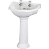 Balterley Harrington Round 2 Tap Hole Basin Pedestal - 500mm -Triton None Store 12826353 7824847469980964