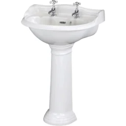Balterley Harrington Round 2 Tap Hole Basin Pedestal - 500mm