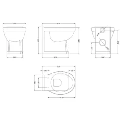 Balterley Harrington Back To Wall Pan -Triton None Store 12826362 8274833217337037
