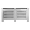 None Radiator Cover With Horizontal Slatted Design In Grey - Extra Large -Triton None Store 12826513 8274831916274063